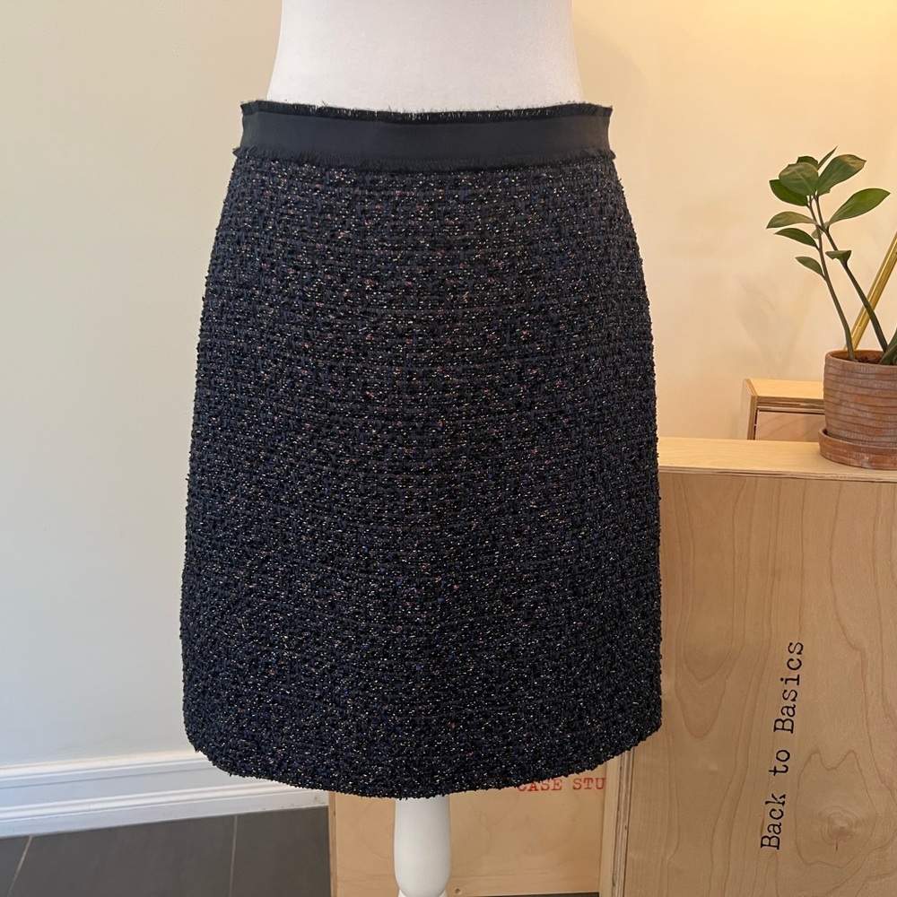Ann Taylor Shimmer Tweed Skirt